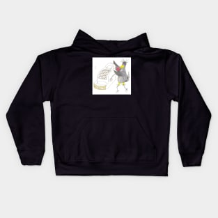 Crow cig butt bandit Kids Hoodie